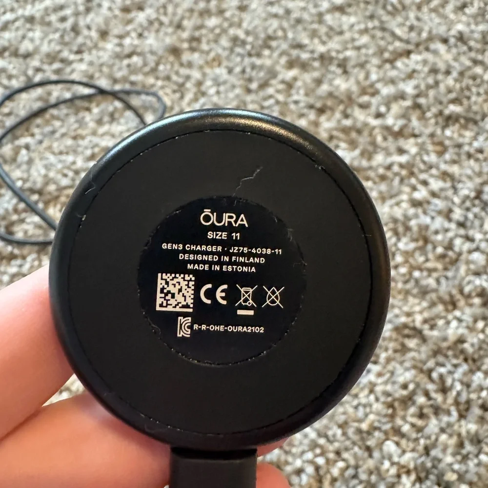 Oura Ring Horizon Silver size 11 with charger